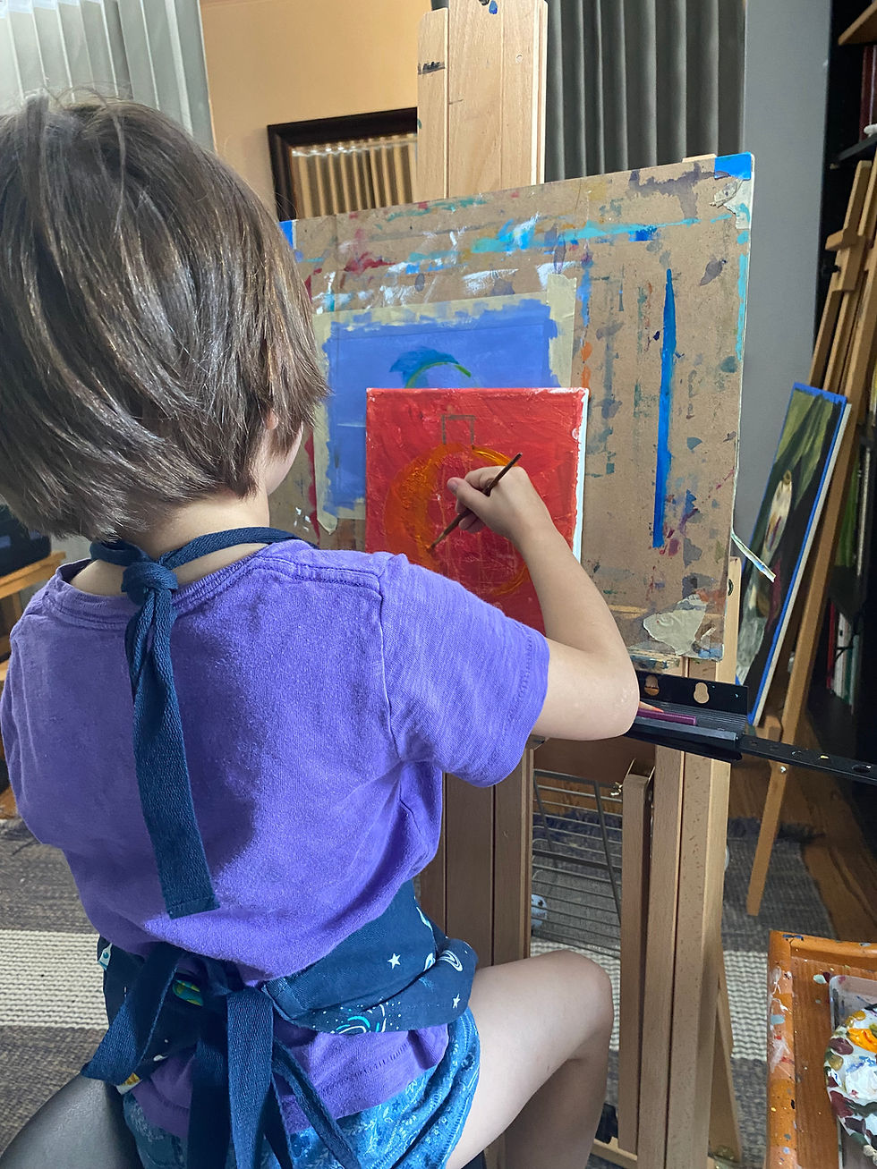 Recent photo from my studio: free painting