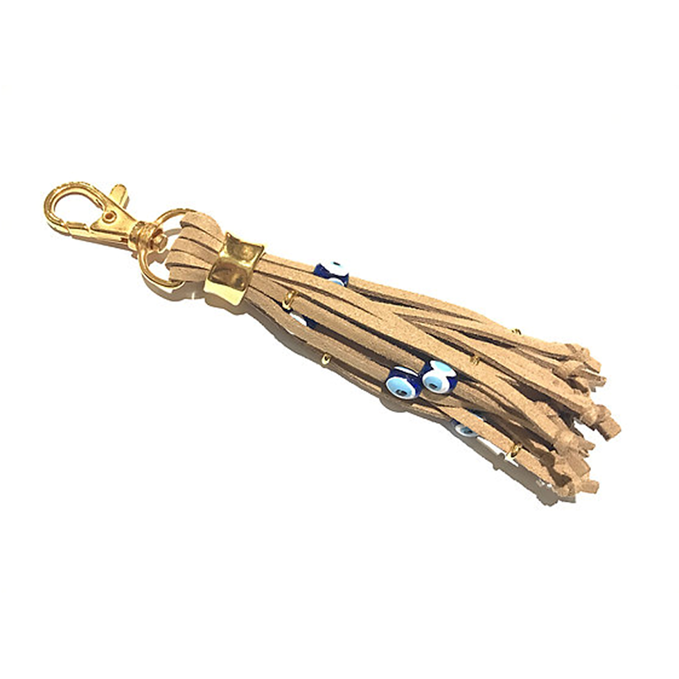 Thumbnail: Tassel Eye Gold Keyring
