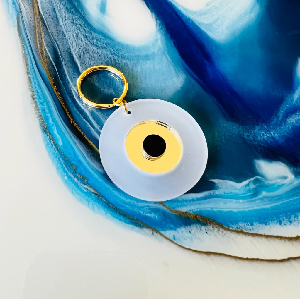 Perspex Clear Mati Keyring