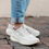Thumbnail: Icebug Aura W ReWool Biosole - WhiteSand