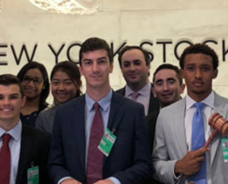 2018 SCS summer Interns spend a day at the New York Stock Exchange