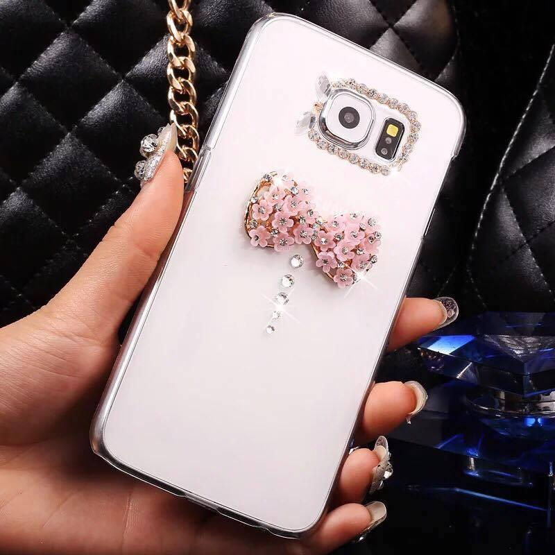 Bow Flower Diamond Case