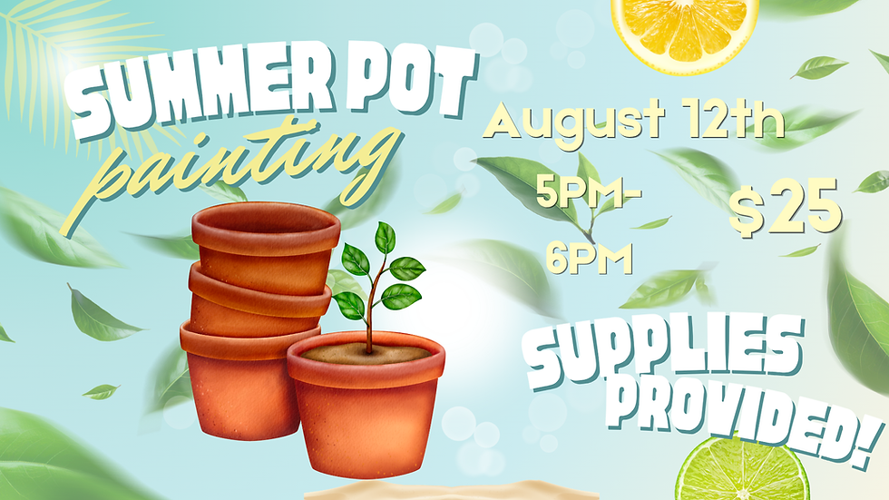 Summer Pot Painting Workshop 🎨🪴