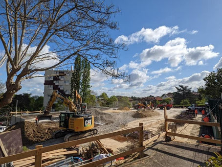 Avancement des travaux à Leduc