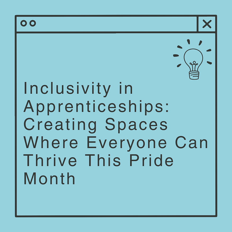 Inclusivity in Apprenticeships this Pride month