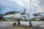 One of the two Diamond DA42 MNG Intelligence, Surveillance, and Reconnaissance aircraft acquired by the Oyo State Government, bearing the state crest on its tail. The sensor turret visible beneath the nose distinguishes this purpose-built ISR platform from a private plane. Photo credit: Oyo State Government.