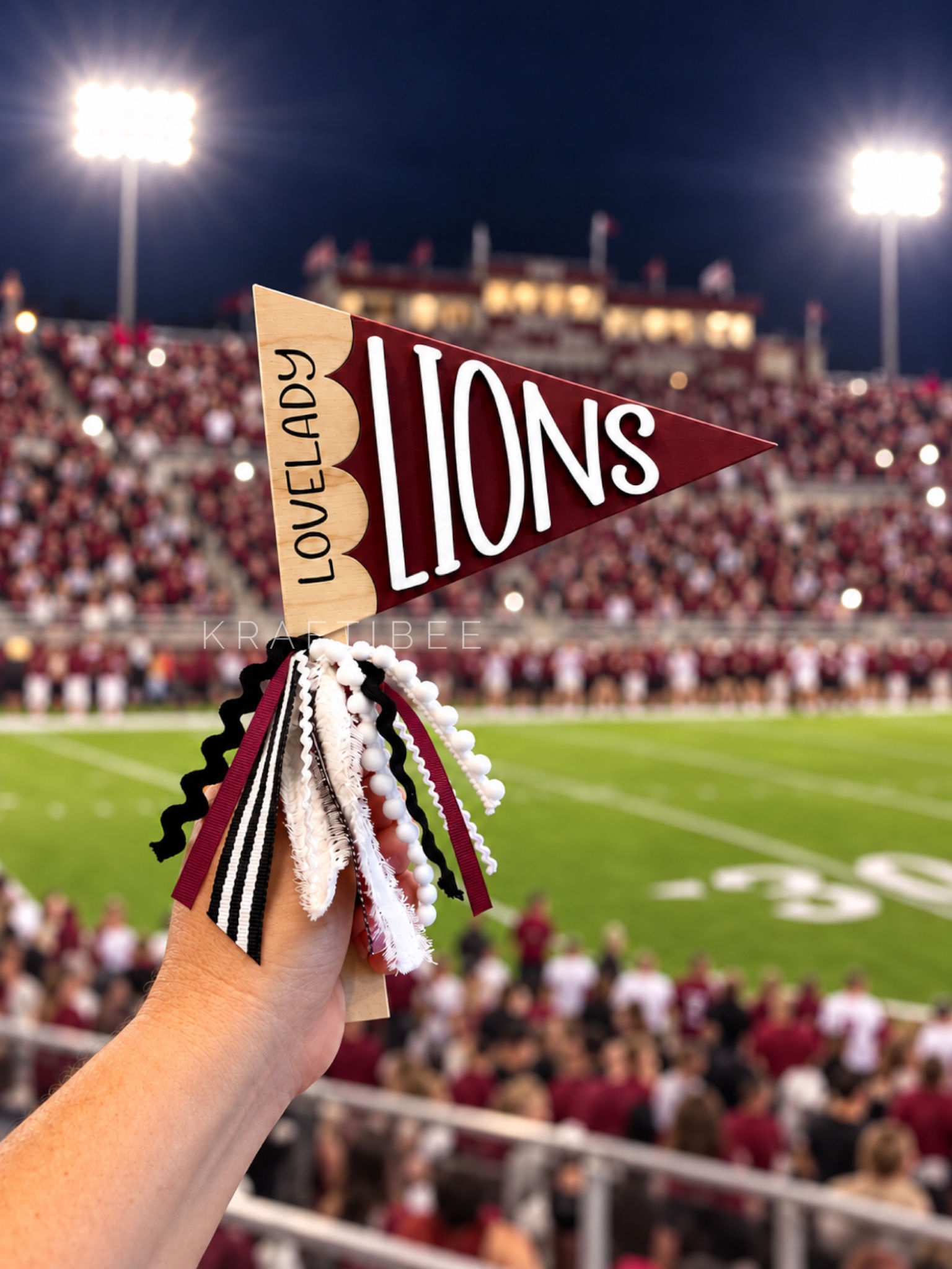 Lovelady Lions Wooden Pennant