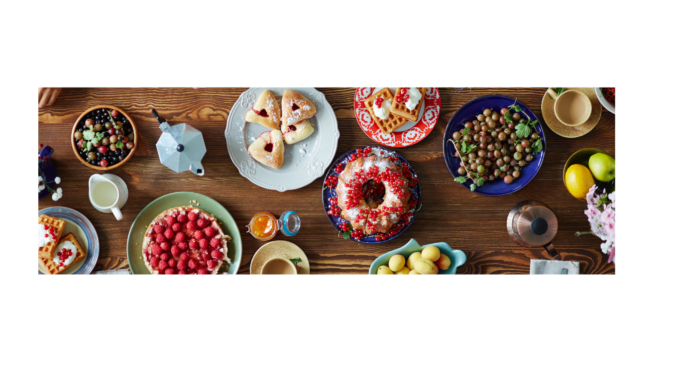 Arranged Food and Objects
