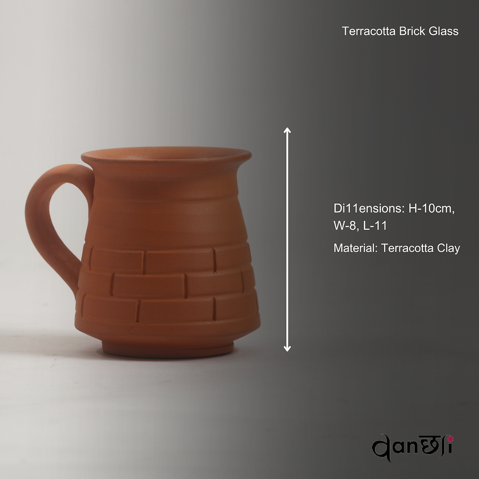 Thumbnail: Buy Clay Coffee Mug Online In India |  Clay mug for Coffee,Drinks - Set of 2