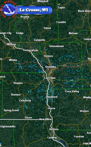 NWS radar map of 2017 mayfly hatch