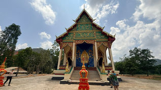 Traditional Thai Buddhist temple in Khao Sok