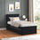 Thumbnail: MAYA - Black Twin Platform Bed w/ Trundle