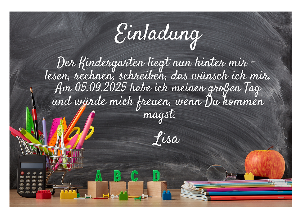 Miniaturbild: Magnet 'Save the Date' Einschulung