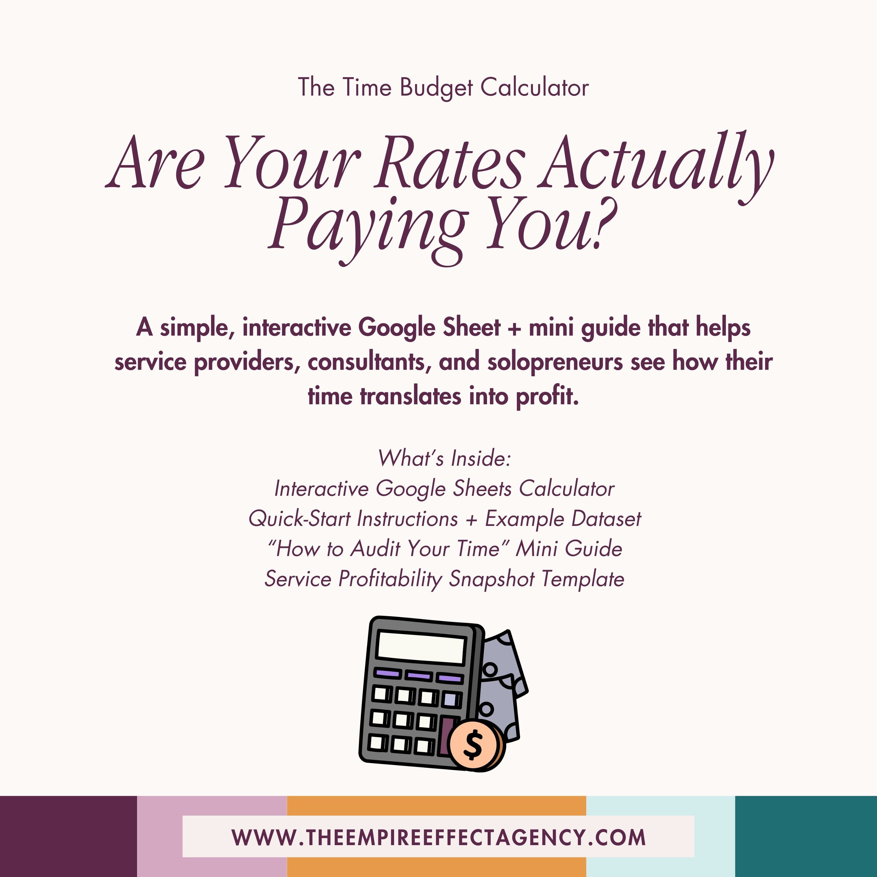 Time Budget Calculator