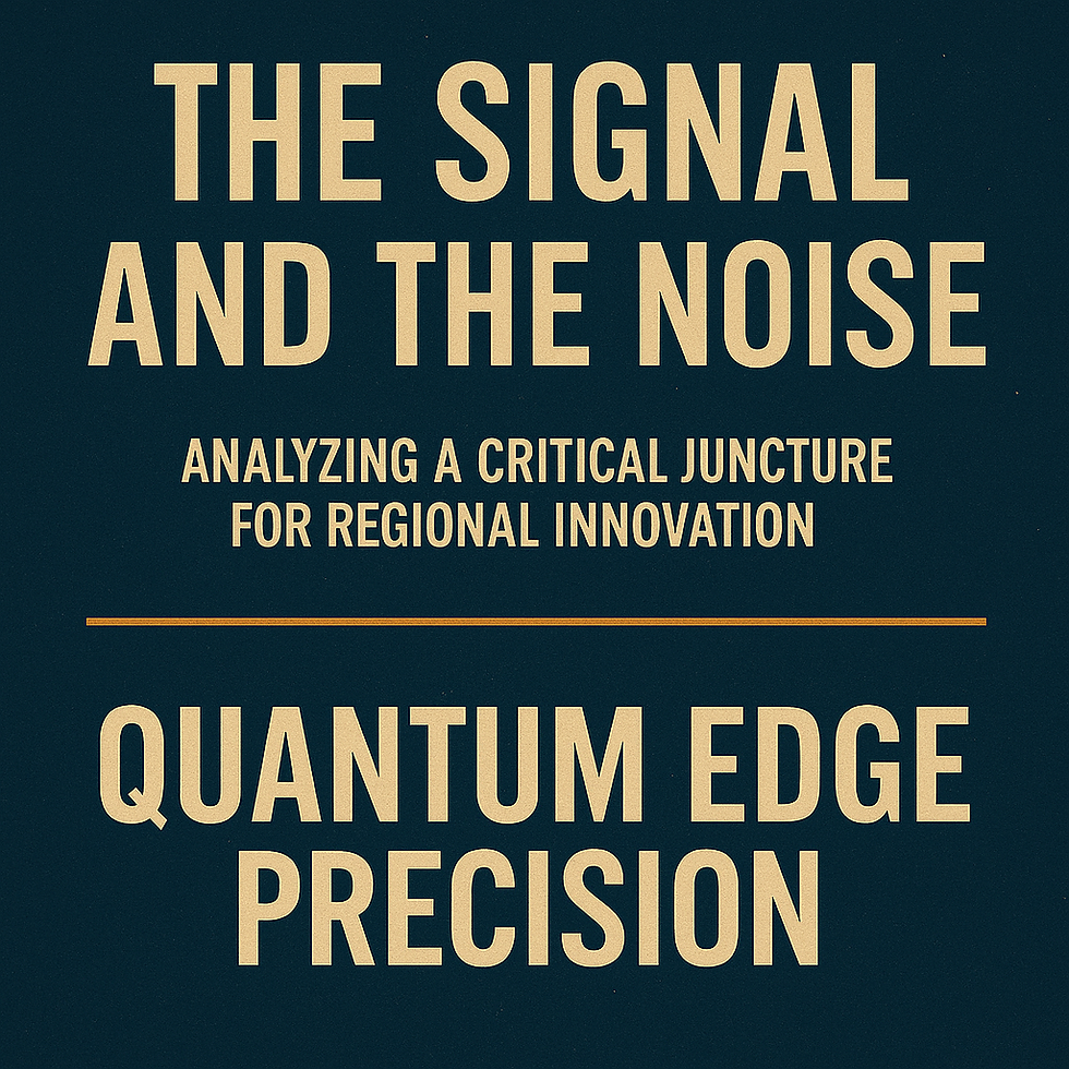 The Signal and the Noise: Analyzing a Critical Juncture for Regional Innovation