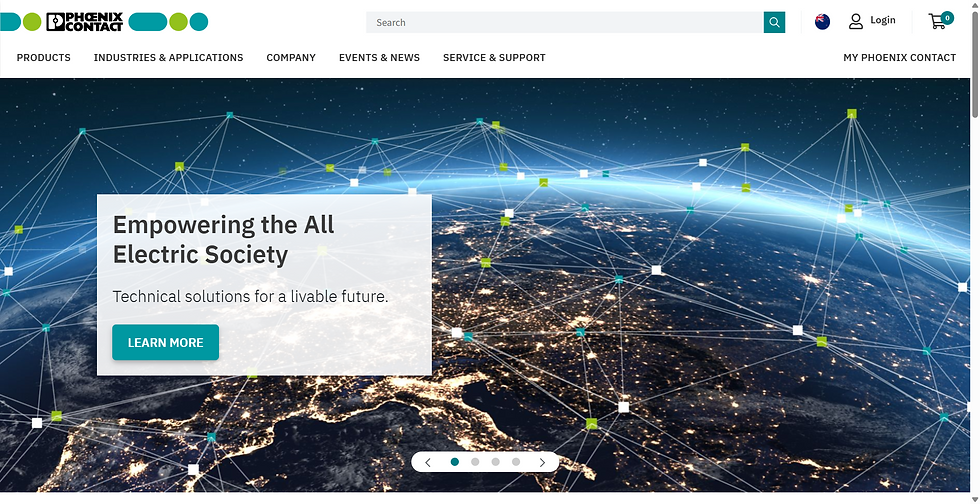 Phoenix Contact Landing Page