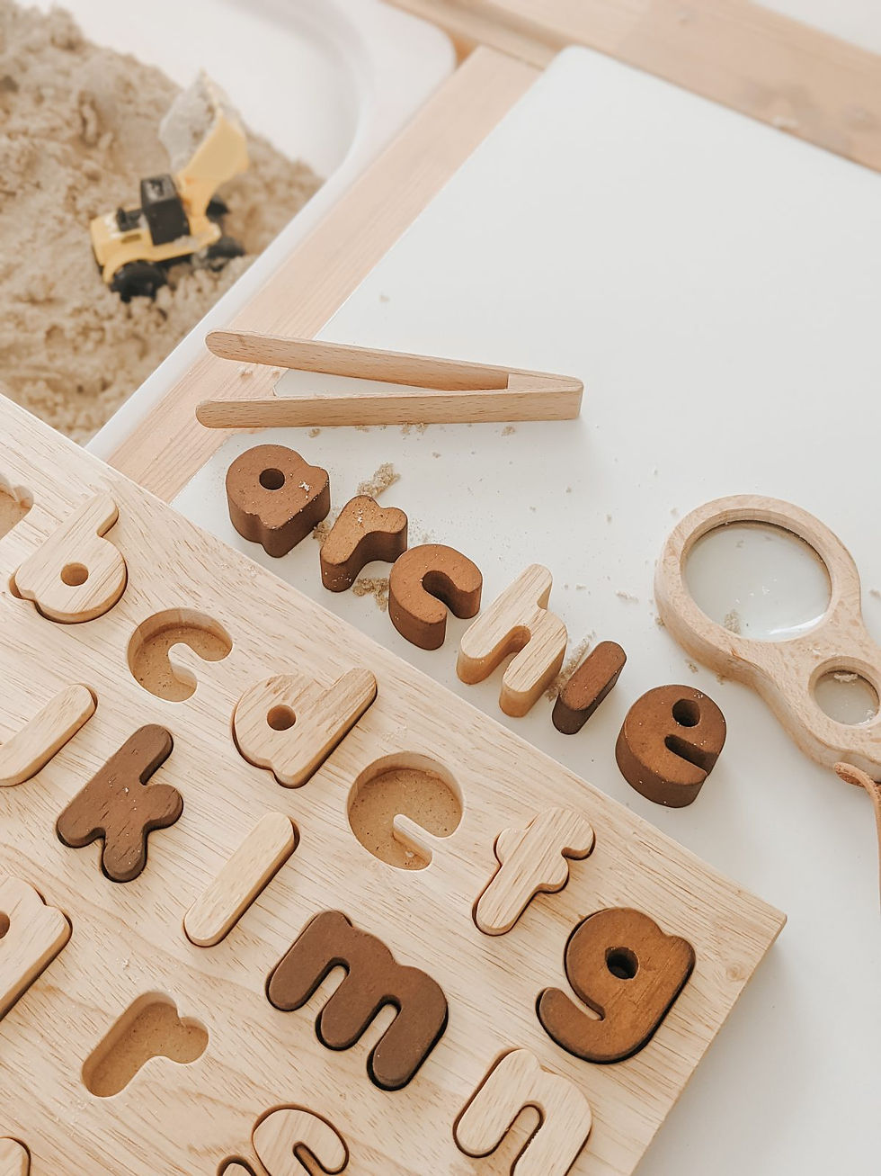 Thumbnail: Natural lower case letter puzzle