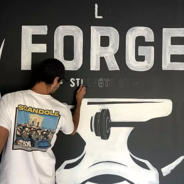 Fresque Murale Salle de Sport - La Forge, Montpellier