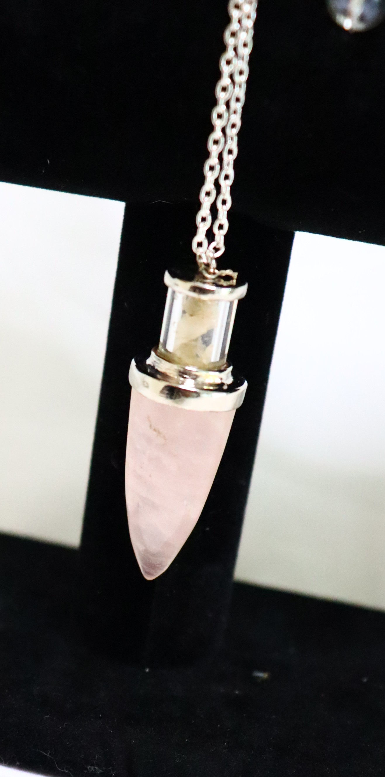 rose quartz pendulum