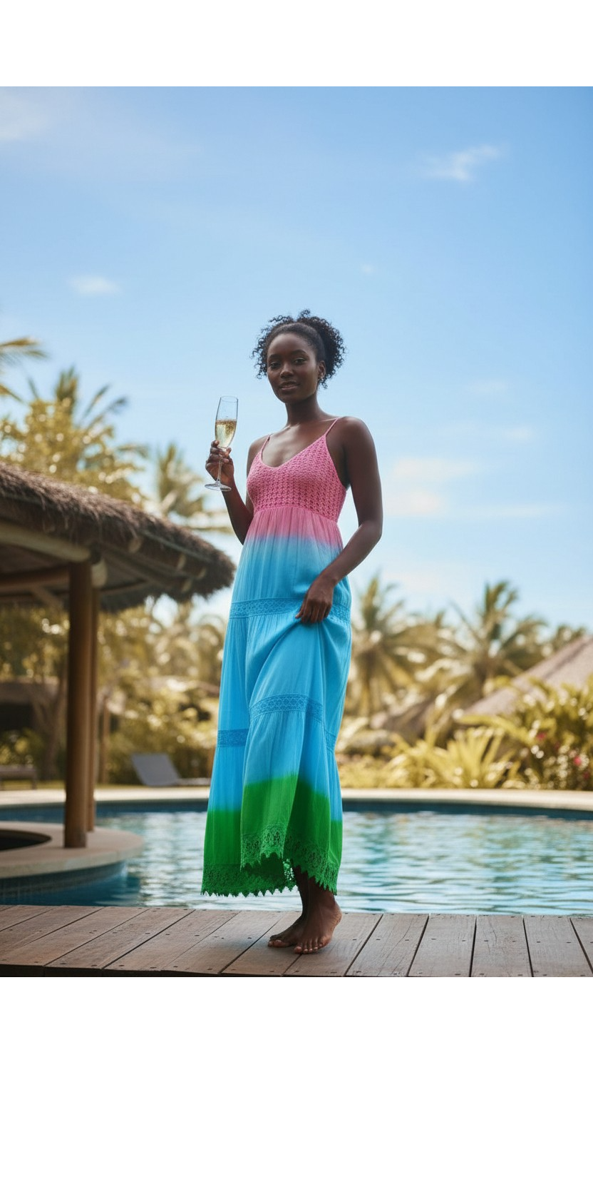 Multi-Coloured Cotton Dress