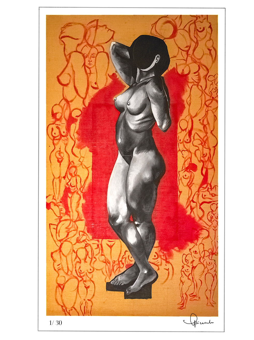 Miniatura: UNFRAMED Original Print from the First Collection 20"x24"