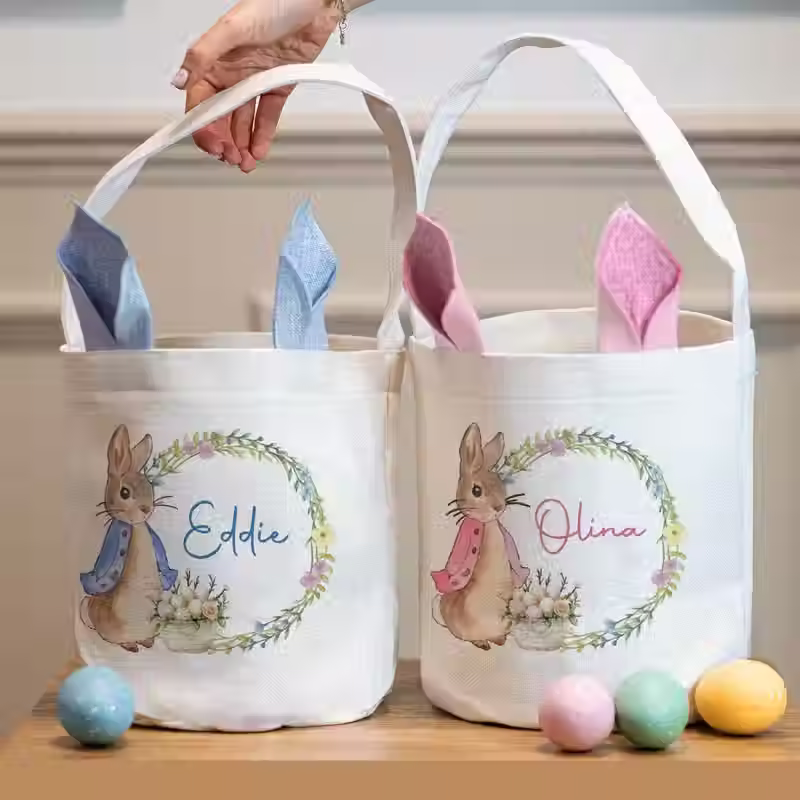 Woven Personalised Easter basket