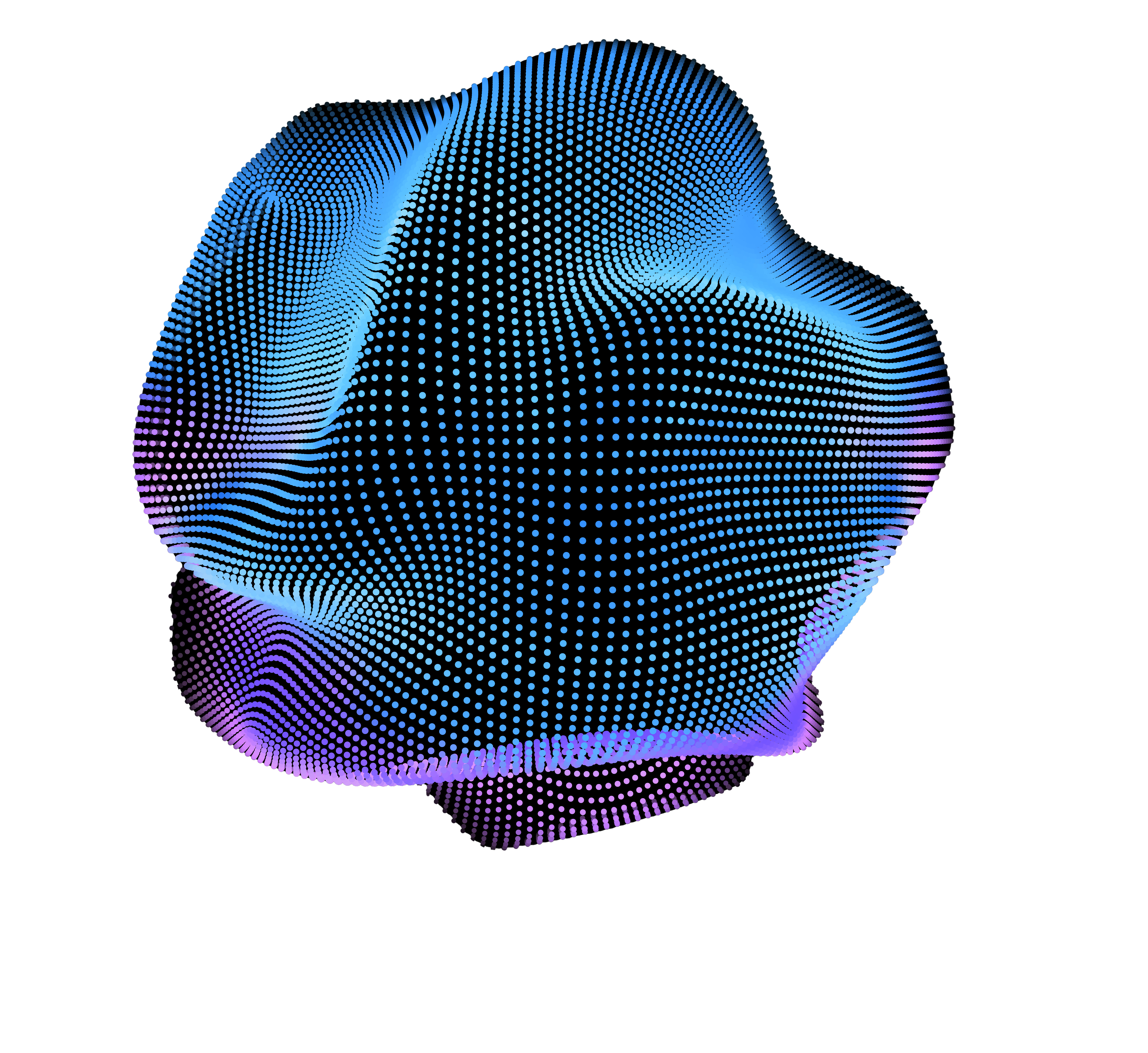 Abstract blue and purple wave pattern