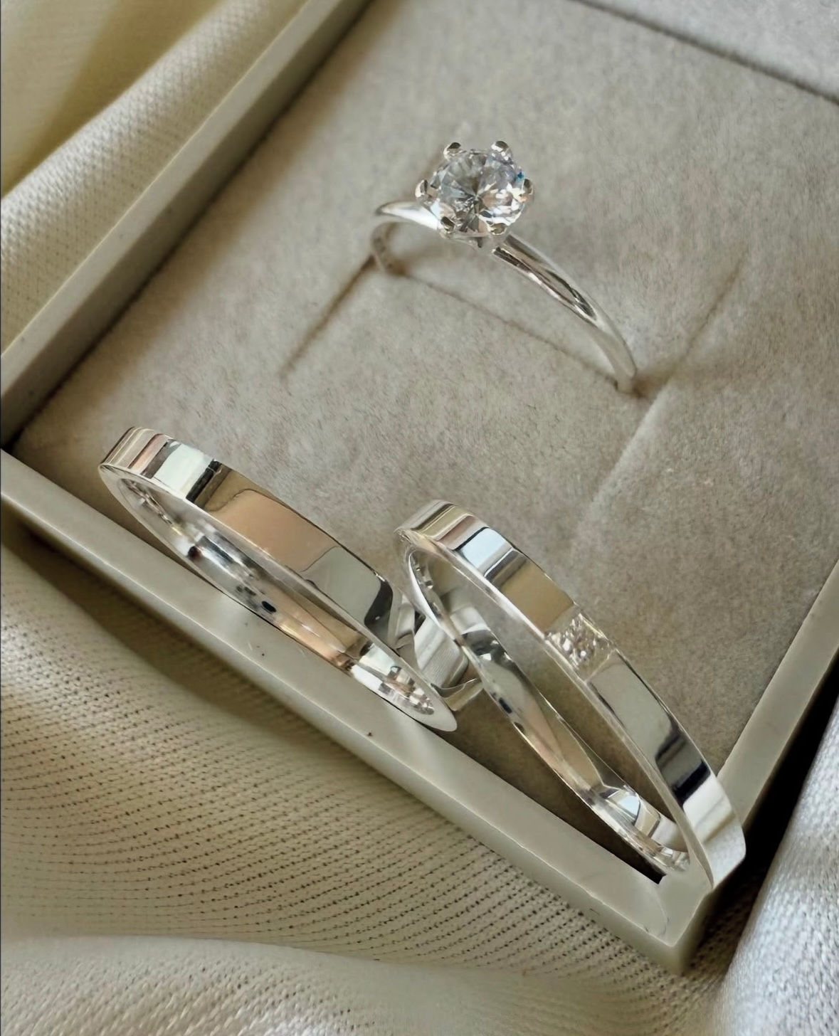 Par Alianças Aurora 2mm Prata 950 - Anel Brinde