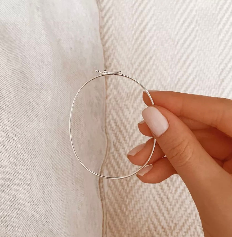 Miniatura: Pulseira Bracelete Rígido Prata 925