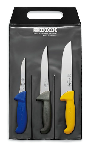 F.Dick ErgoGrip Knife Set 3 pieces | BinghamsCustomMeats