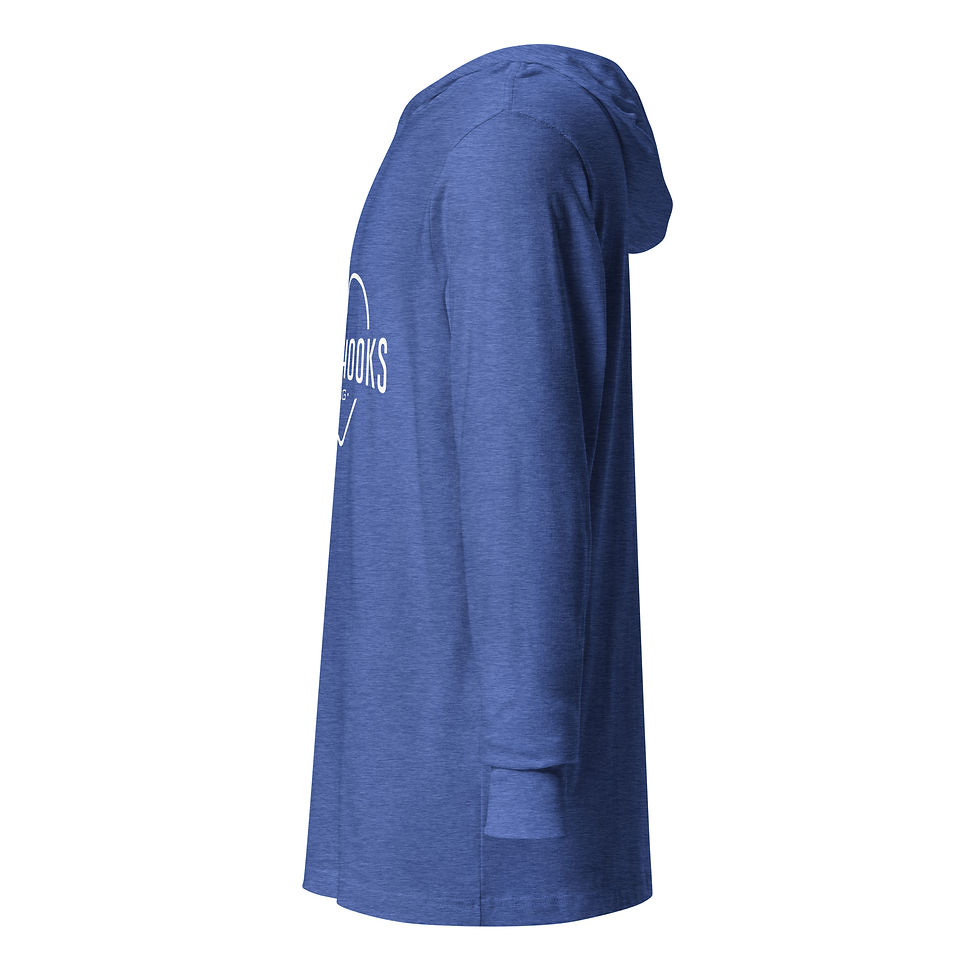 Thumbnail: Blue Hooded long-sleeve shirt (extra soft)