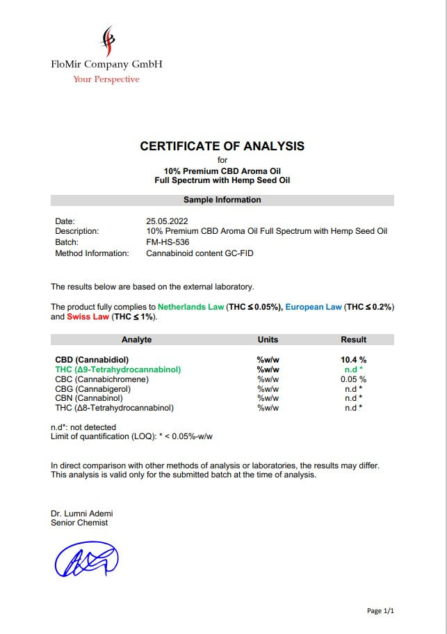Thumbnail: Premium CBD Olie Full Spectrum 10%