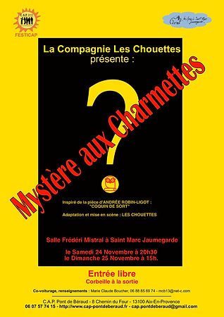 Mystère aux Charmettes AFFICHE