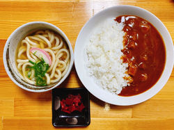 （C）カレー+小うどん