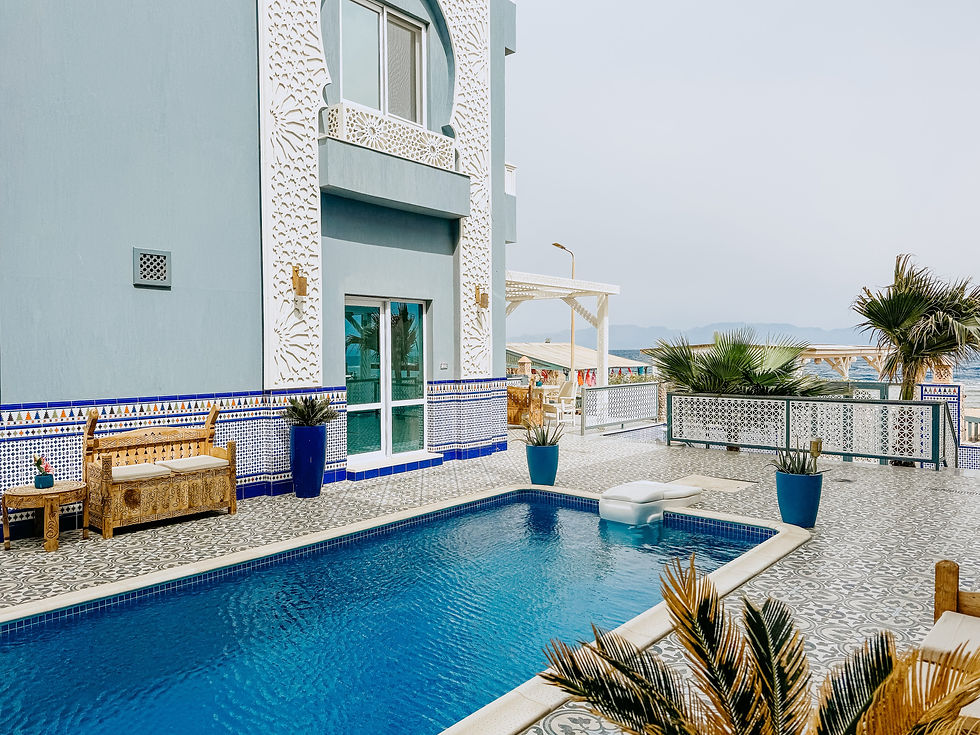 Beachfront Pool and Courtyard