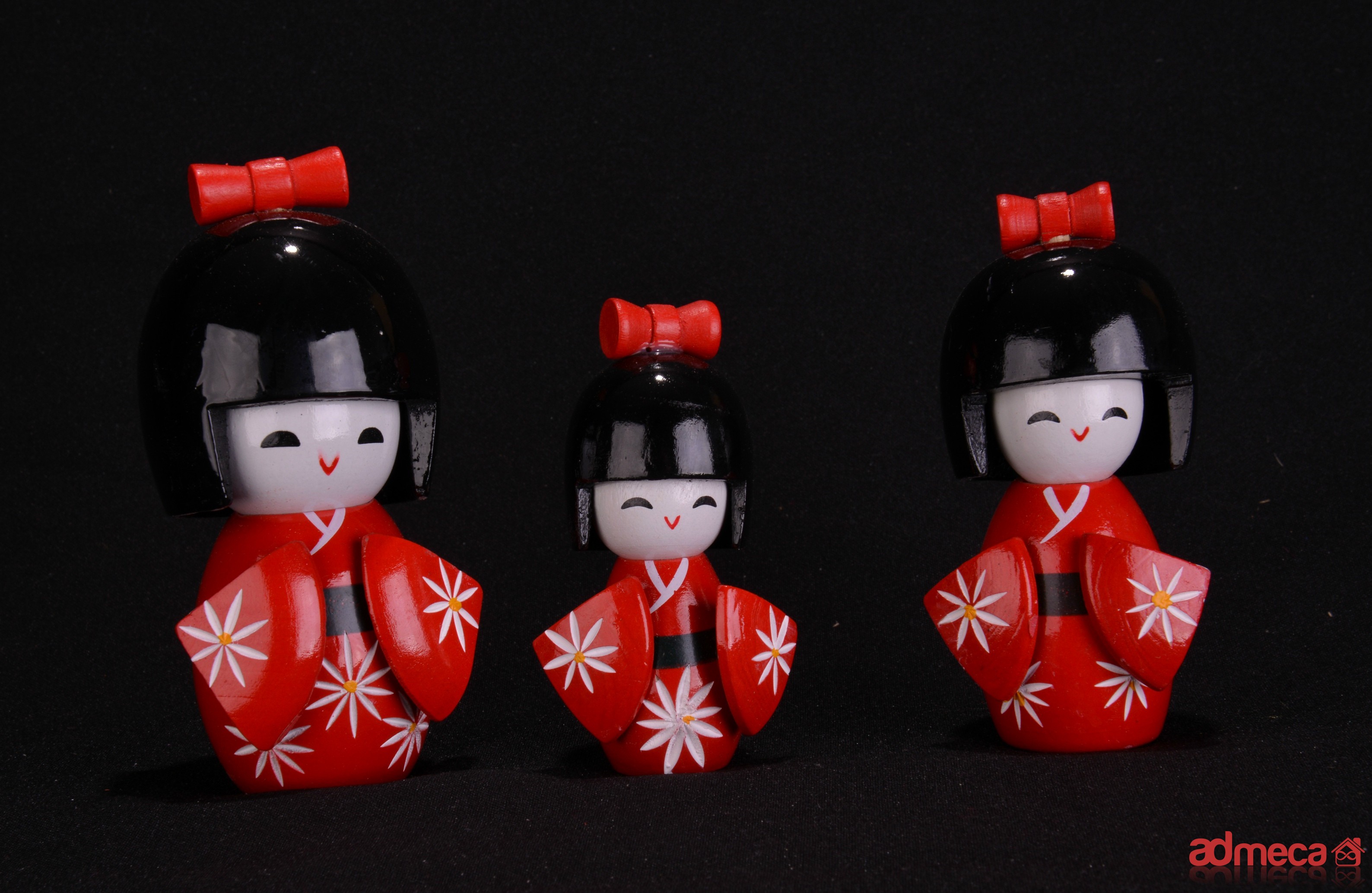 Kokeshi x3