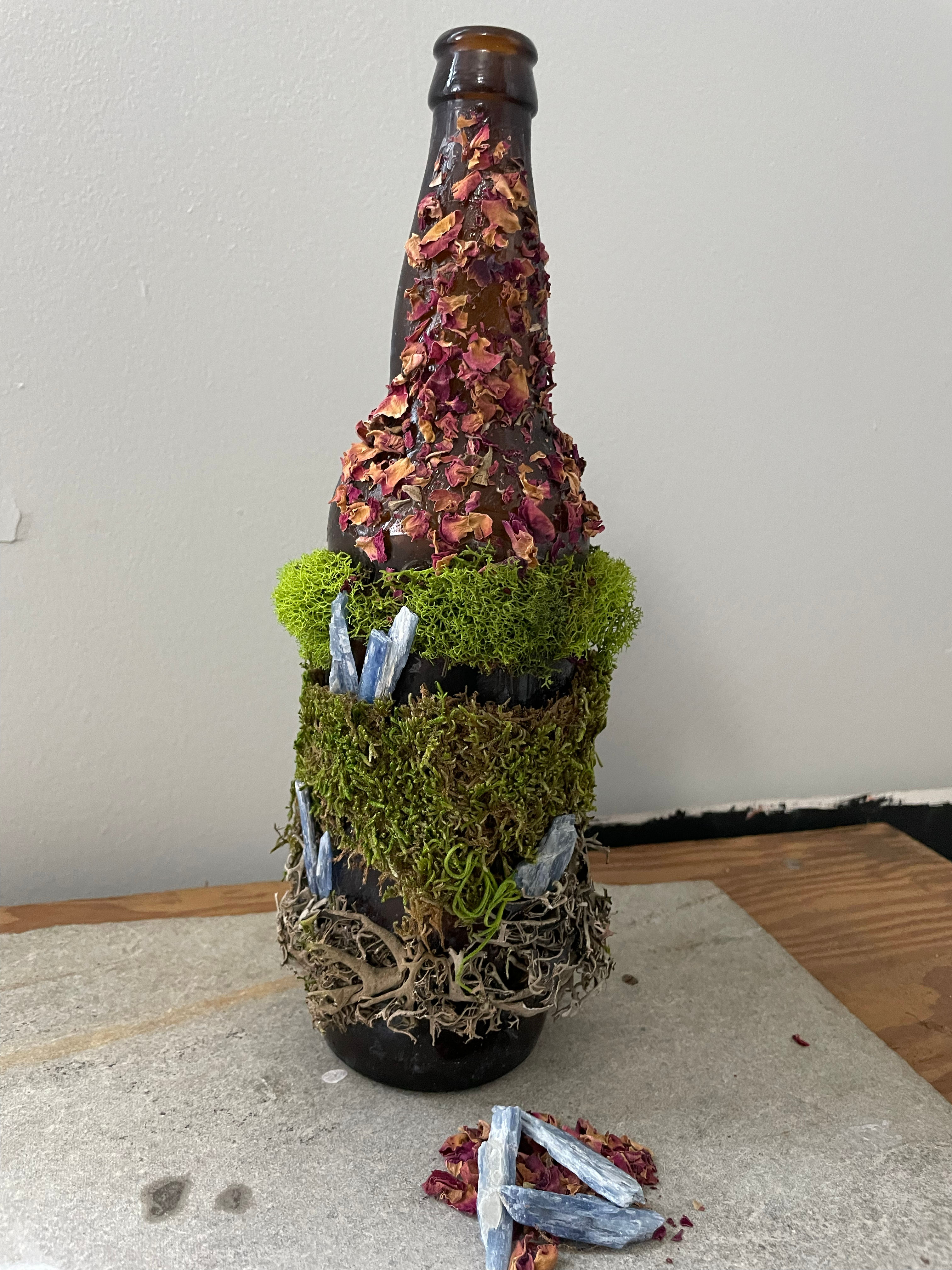 Embellished Bottle with Kyanite