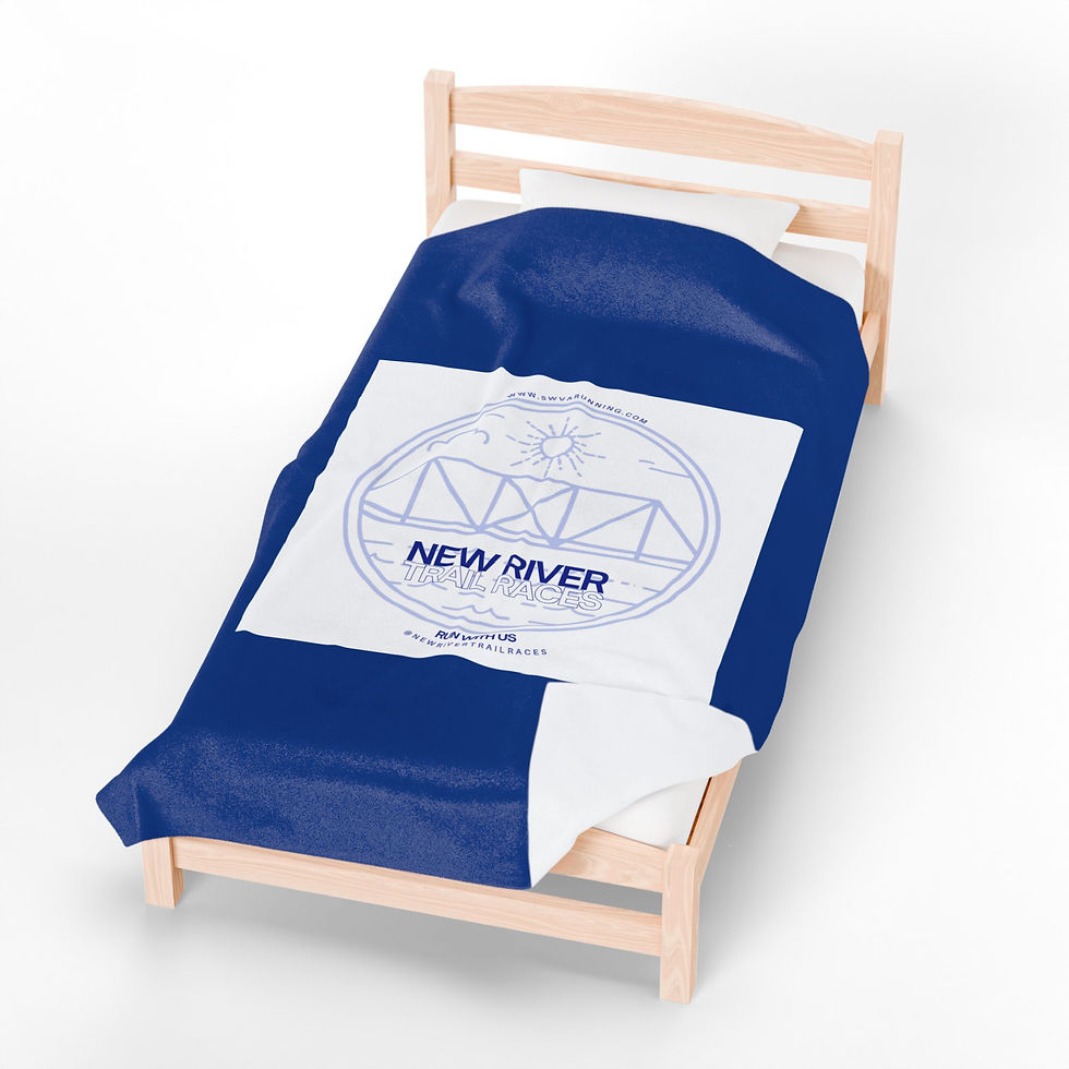 Thumbnail: New River Bridge Velveteen Plush Blanket — Soft Throw