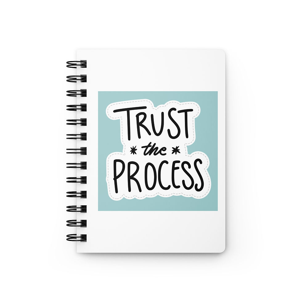 Thumbnail: Trust the Process - Spiral bound journal