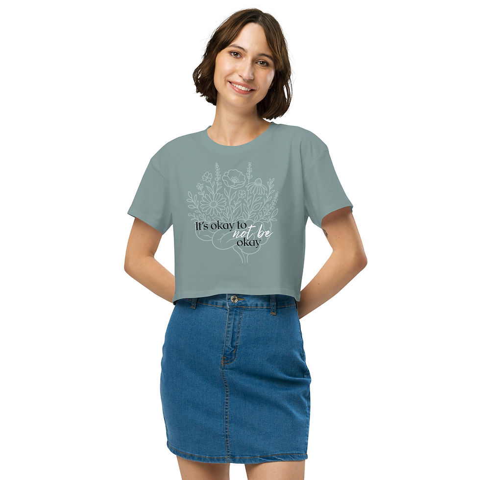 Thumbnail: It's okay to not be okay - Women’s crop top