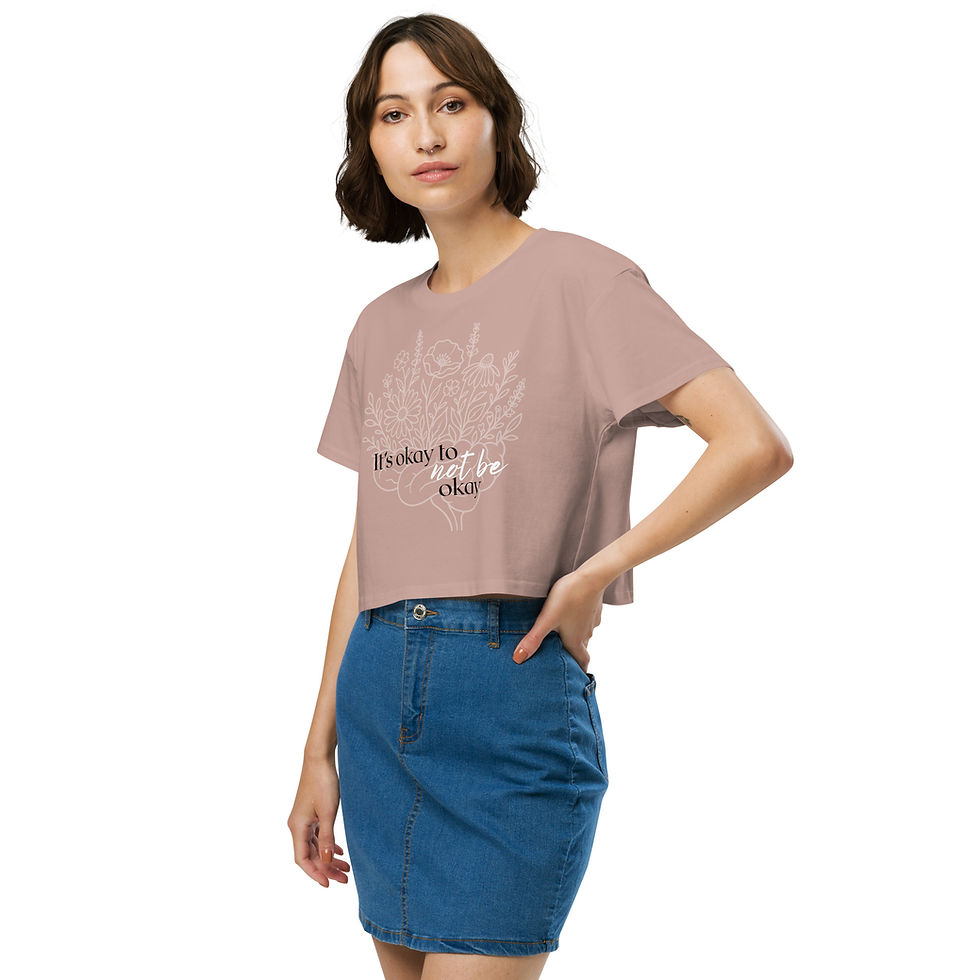 Thumbnail: It's okay to not be okay - Women’s crop top