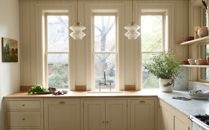 Custom kitchen counter space designed to stay bright, organized, and practical