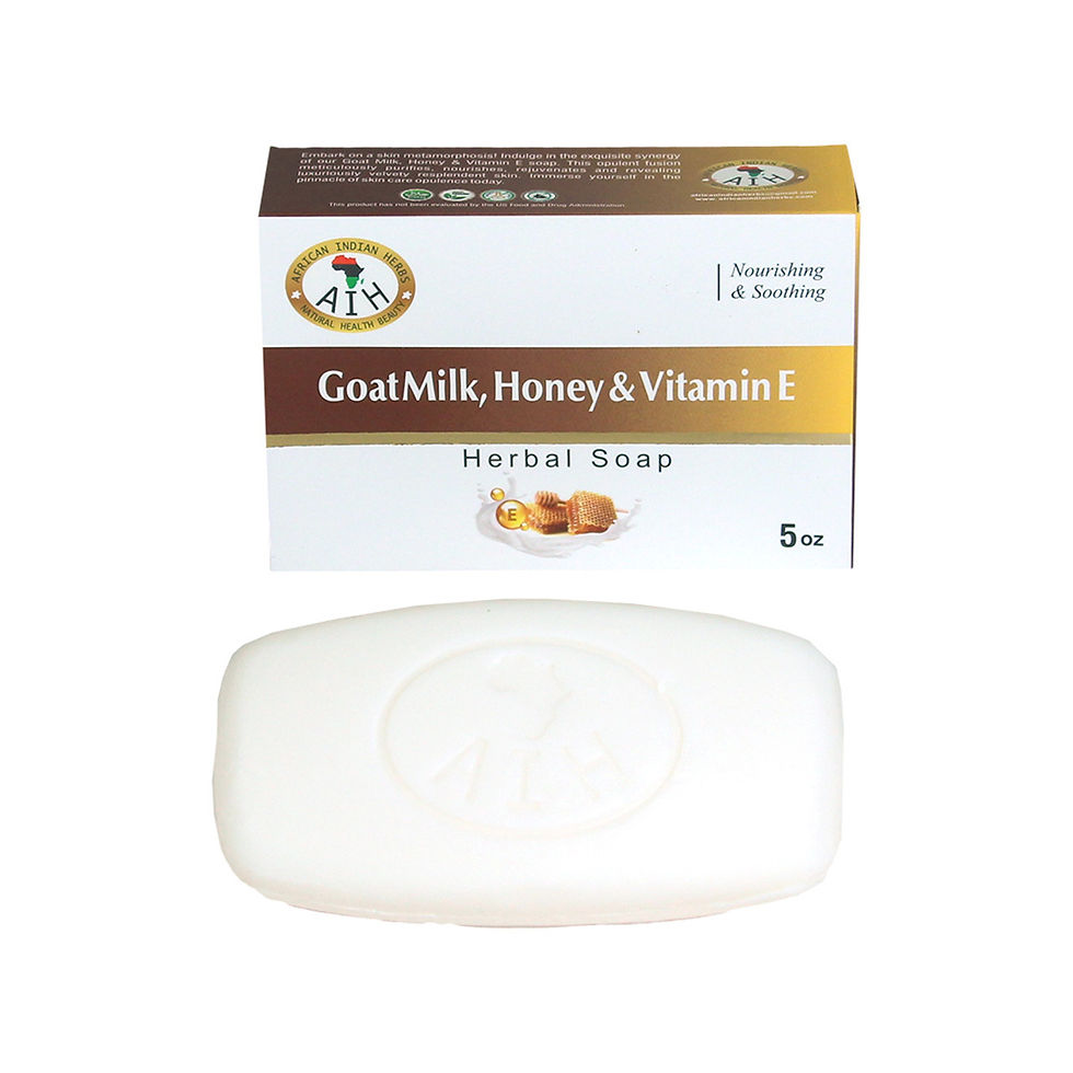 African Indian Herbs (AIH) Goat Milk Honey Soap - 5 oz.