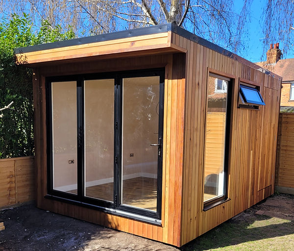 Garden Office completed by Lm custom Install in Thame Oxfordshire