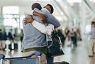 Emotional farewell at airport as Nigerian family member departs for the UK to receive medical treatment, reflecting Willenhall Group’s support for international patients from travel to recovery.