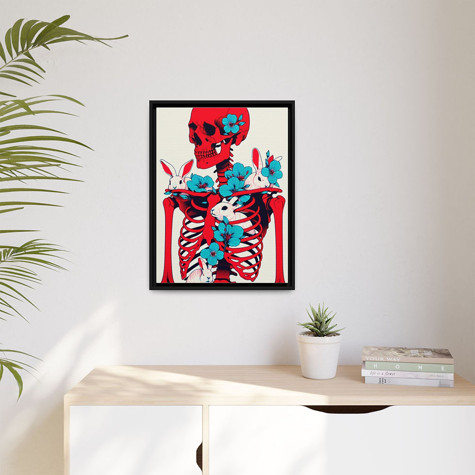 Thumbnail: **He Doesn't Know Why** Framed Canvas