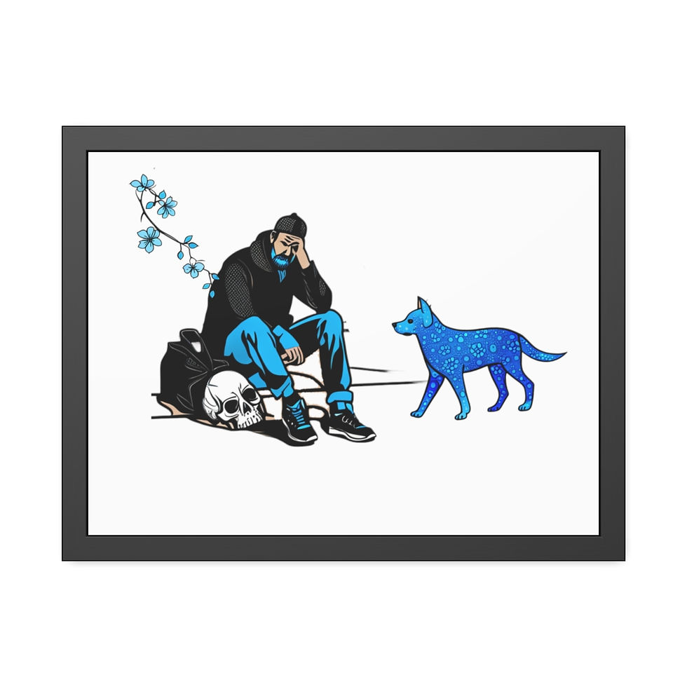 Thumbnail: The Blues Framed Print