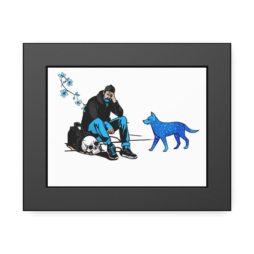 Thumbnail: The Blues Framed Print