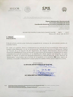 carta de antecedentes no pnales