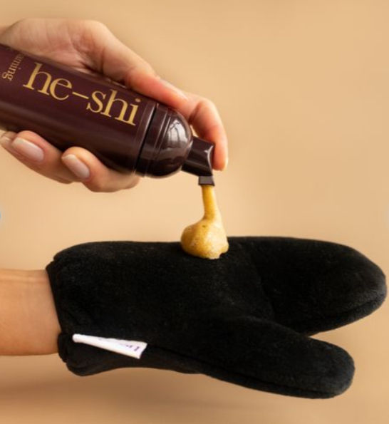 Luxury Velvet Tanning Mitt - Double-Sided, Stain-Free Application
